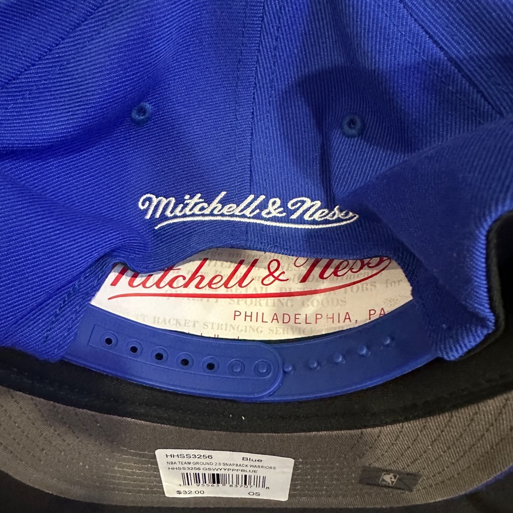 Mitchell & Ness Royal Warriors Ground 2.0 Snapback Hat. NWT - Picture 6 of 7